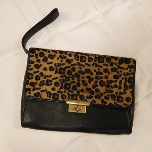 Fossil Animal Print/Leather Wristlet
